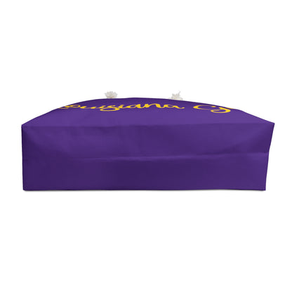 Louisiana Girl Weekender Bag - Purple & Gold